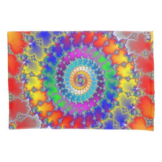 Psychedelic Fractal Kussensloop (Voorkant)