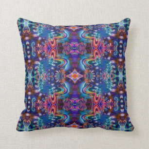 Psychedelic Fractal Pillow Design R5K4A Kussen