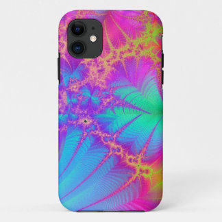 Psychedelic Fractal Rainbow iPhone 5 Hoesje