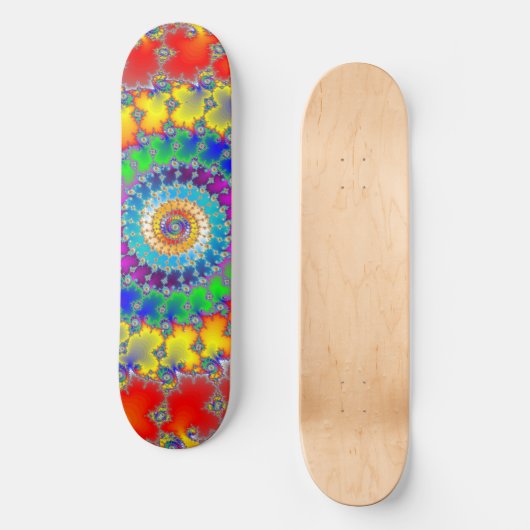 Psychedelic Fractal Skateboard (Voorkant)