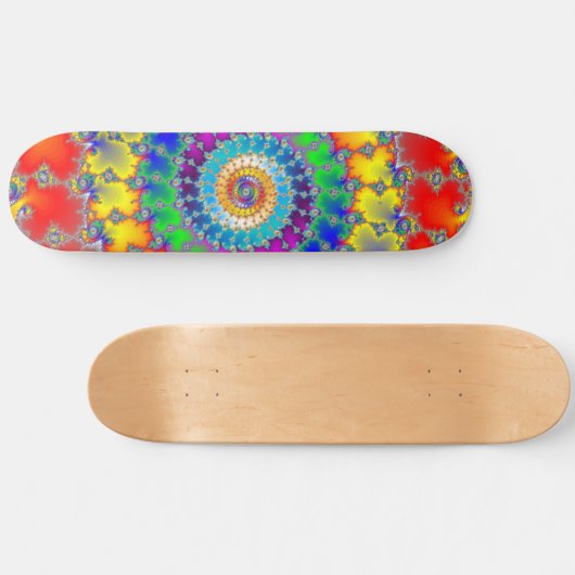 Psychedelic Fractal Skateboard (Horizontaal)
