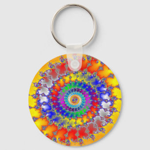 Psychedelic Fractal Sleutelhanger