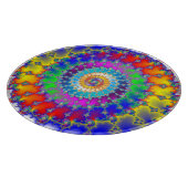 Psychedelic Fractal Snijplank (Hoek)