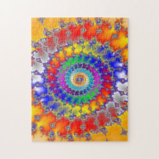 Psychedelic Fractal Spirals Legpuzzel (Verticaal)