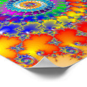 Psychedelic Fractal Spirals Poster (Hoek)