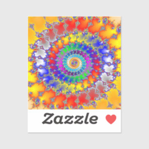 Psychedelic Fractal Sticker