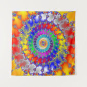 Psychedelic Fractal Wandkleed (Voorkant (horizontaal))