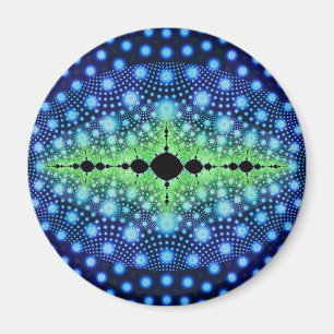 Psychedelic Fractal Wild Decorative Abstract Art Magneet