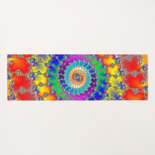 Psychedelic Fractal Yogamat (Achterkant (horizontaal))