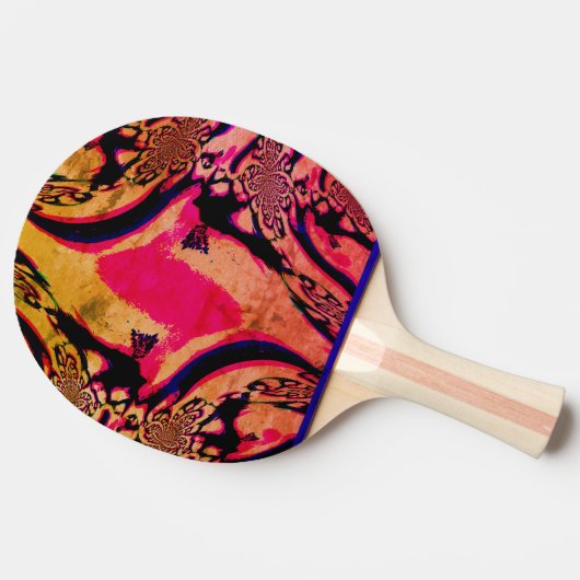 Psychedelic Fractals Ping Pong Paddle Tafeltennisbatje (Zijkant)