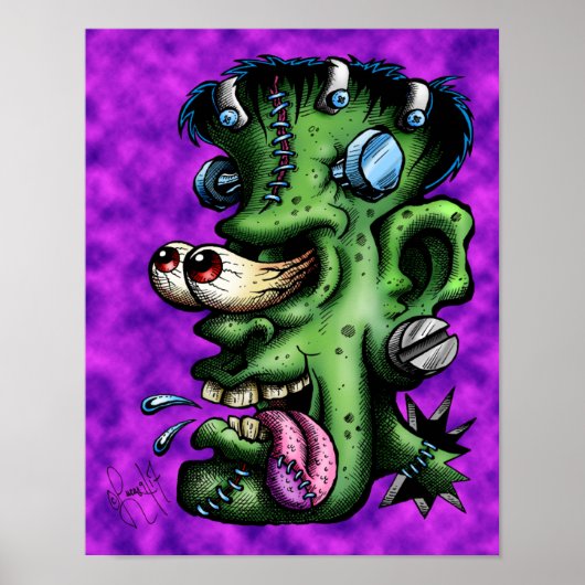 Psychedelic Frankie Fink Poster (Voorkant)