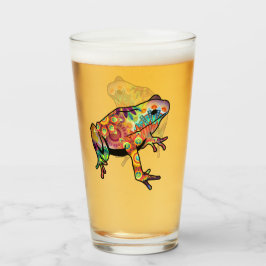 Psychedelic Frog Glass Glas