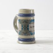 Psychedelic Fun Fractal Pattern & Text Bierpul (Voorkant links)