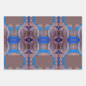 Psychedelic Fun Fractal Pattern & Text Inpakpapier Vel (Voorkant 3)