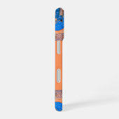 Psychedelic Fun Fractal Pattern & Text iPhone 16 Hoesje (Rechterkant)