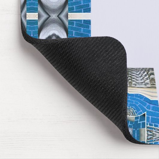 Psychedelic Fun Fractal Pattern & Text Muismat (Hoek)