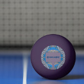 Psychedelic Fun Fractal Pattern & Text Pingpongballen (Net)