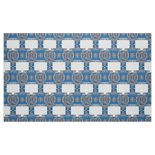 Psychedelic Fun Fractal Pattern & Text Stof (Fat Quarter)