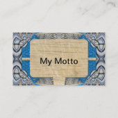 Psychedelic Fun Fractal Pattern & Text Visitekaartje (Achterkant)