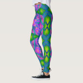 Psychedelic Fun Pink Green Leggings (Links)