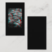 Psychedelic Fungi Vaporwave Crazy Mind Pushrooms Visitekaartje (Voorkant / Achterkant)