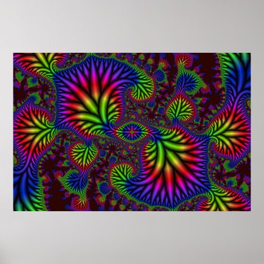 Psychedelic Garden Poster (Voorkant)