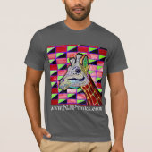 Psychedelic Giraffe T-Shirt door NJPunks (Voorkant)