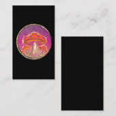Psychedelic Graphic Mushroom Visitekaartje (Voorkant / Achterkant)