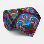 Psychedelic Greyscale Stropdas (Opgerold)