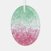 Psychedelic Groovy Abstract Abrosexual Pride Flag Glas Ornament (Voorkant links)