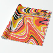 Psychedelic groovy background. Kleurrijk abstract  Cadeaupapier (Uitgerold)