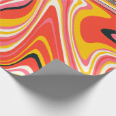 Psychedelic groovy background. Kleurrijk abstract  Cadeaupapier (Hoek)