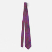 Psychedelic Groovy Magenta Retro Atomic Waves Stropdas (Achterkant)