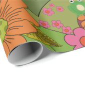 Psychedelic Groovy Retro Wrapping Papier (Rol Hoek)