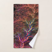 Psychedelic Groovy Trippy Funky Kleurrijke Fractal Bad Handdoek (Handdoek)
