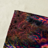 Psychedelic Groovy Trippy Funky Kleurrijke Fractal Strandlaken (In situ)