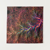 Psychedelic Groovy Trippy Funky Kleurrijke Fractal Wandkleed (Voorkant (horizontaal))