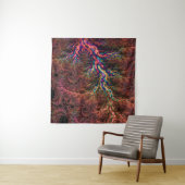 Psychedelic Groovy Trippy Funky Kleurrijke Fractal Wandkleed (In situ)