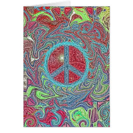 Psychedelic Groovy Trippy Peace Sign