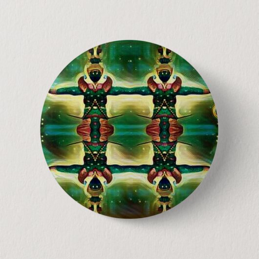Psychedelic Guard Ronde Button 5,7 Cm (Voorkant)