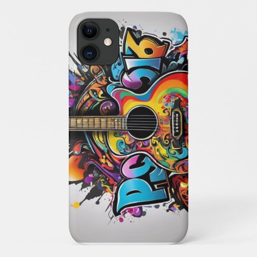 Psychedelic Guitar Case-Mate iPhone Case (Achterkant)