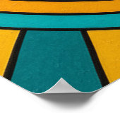 Psychedelic Guitarist Poster Vibrant Retro Music  (Coin)