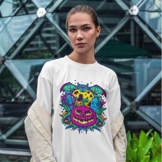 Psychedelic Halloween T-shirt
