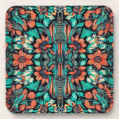 Psychedelic Hawaiian Bier Onderzetter (Voorkant)