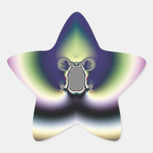 Psychedelic Heart Ster Sticker