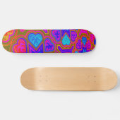 Psychedelic Hearts Skateboard (Horz)