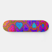 Psychedelic Hearts Skateboard (Horz)