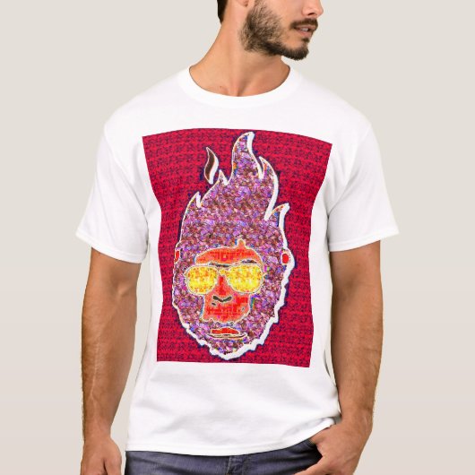 Psychedelic Heatwave Face Tee T-shirt (Voorkant)