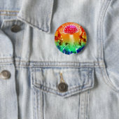 Psychedelic-Heaven Ronde Button 5,7 Cm (In situ)