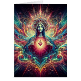 Psychedelic Heilig Hart van Maria